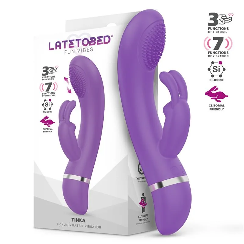 Vibrador Tinka com Movimento de Cócegas LateToBed
