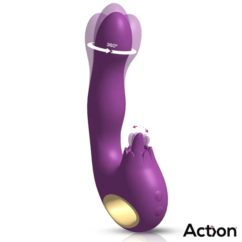 Vibrador Toka com Oscilação 360º e Língua Estimuladora Action — vista 2 de 9