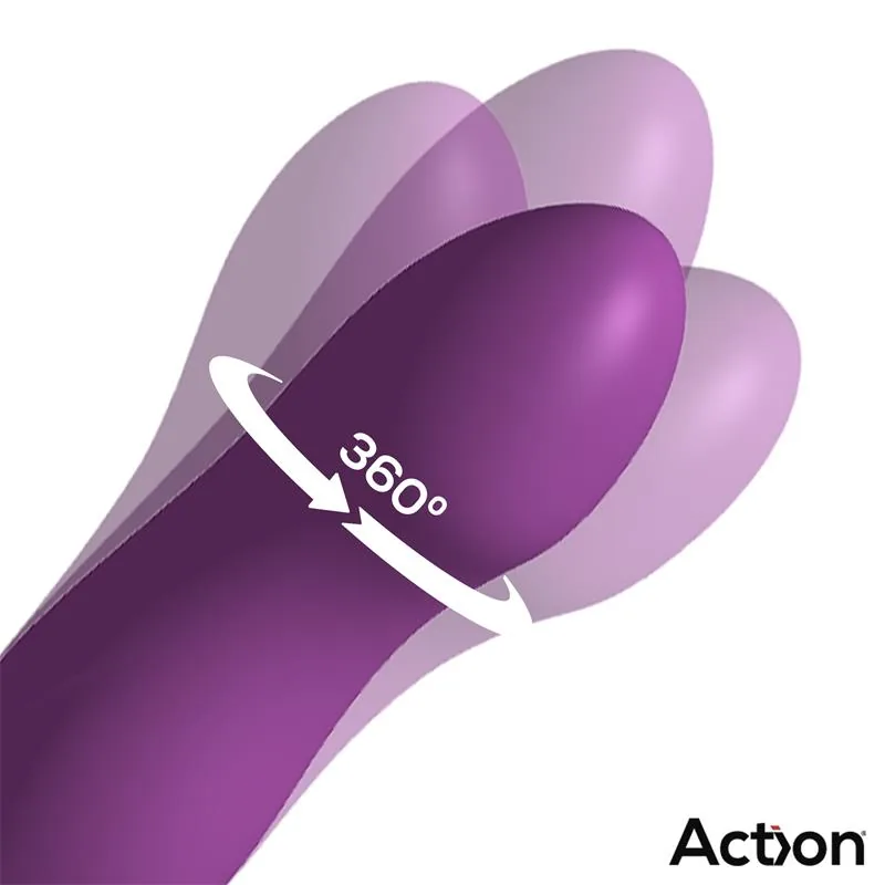 Vibrador Toka com Oscilação 360º e Língua Estimuladora Action — vista 3 de 9