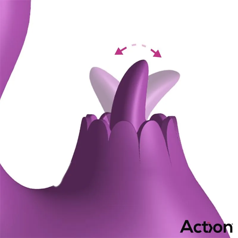 Vibrador Toka com Oscilação 360º e Língua Estimuladora Action — vista 4 de 9