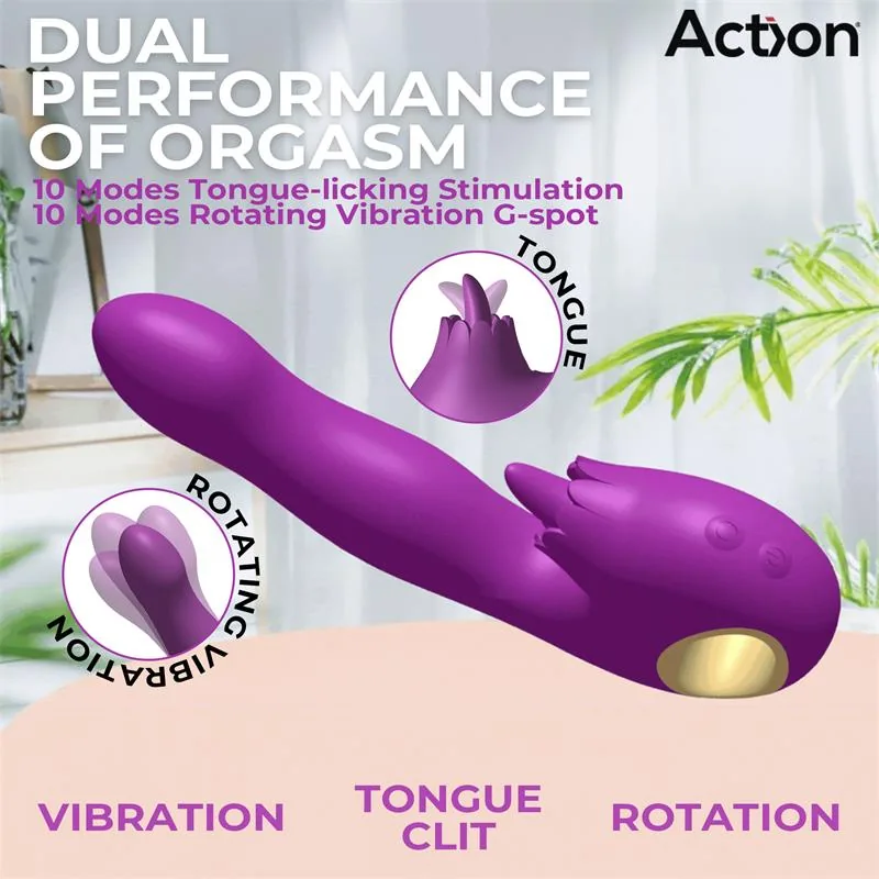 Vibrador Toka com Oscilação 360º e Língua Estimuladora Action — vista 6 de 9