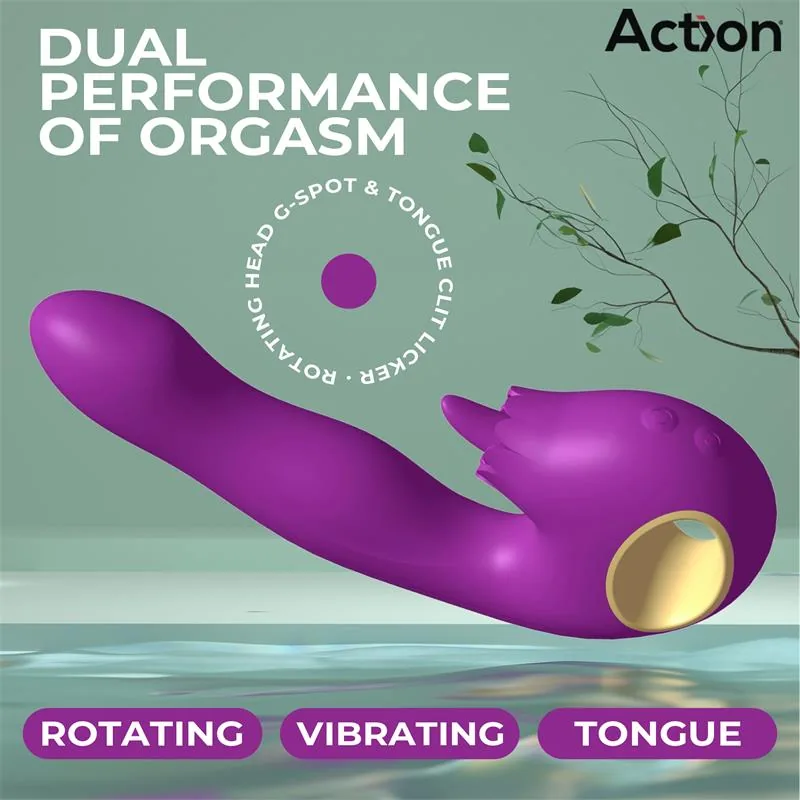 Vibrador Toka com Oscilação 360º e Língua Estimuladora Action — vista 7 de 9