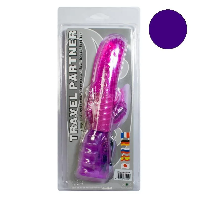 Vibrador Travel Partner 17 cm Roxo Baile