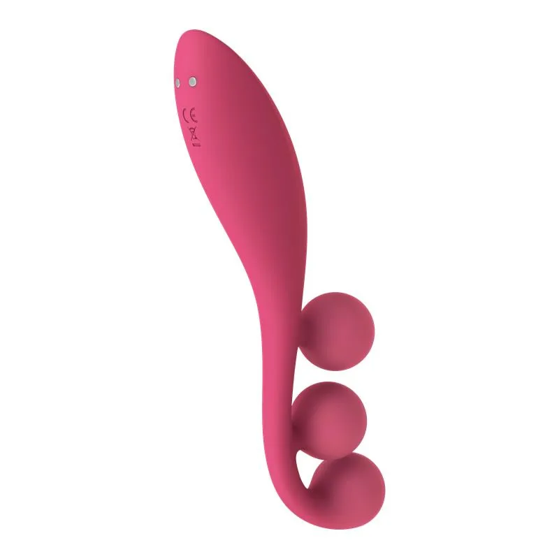 Vibrador Tri Ball 1 Satisfyer Vermelho — vista 3 de 5