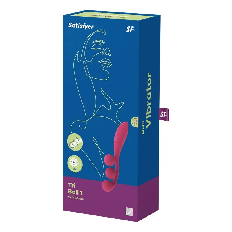 Vibrador Tri Ball 1 Satisfyer Vermelho — vista 5 de 5