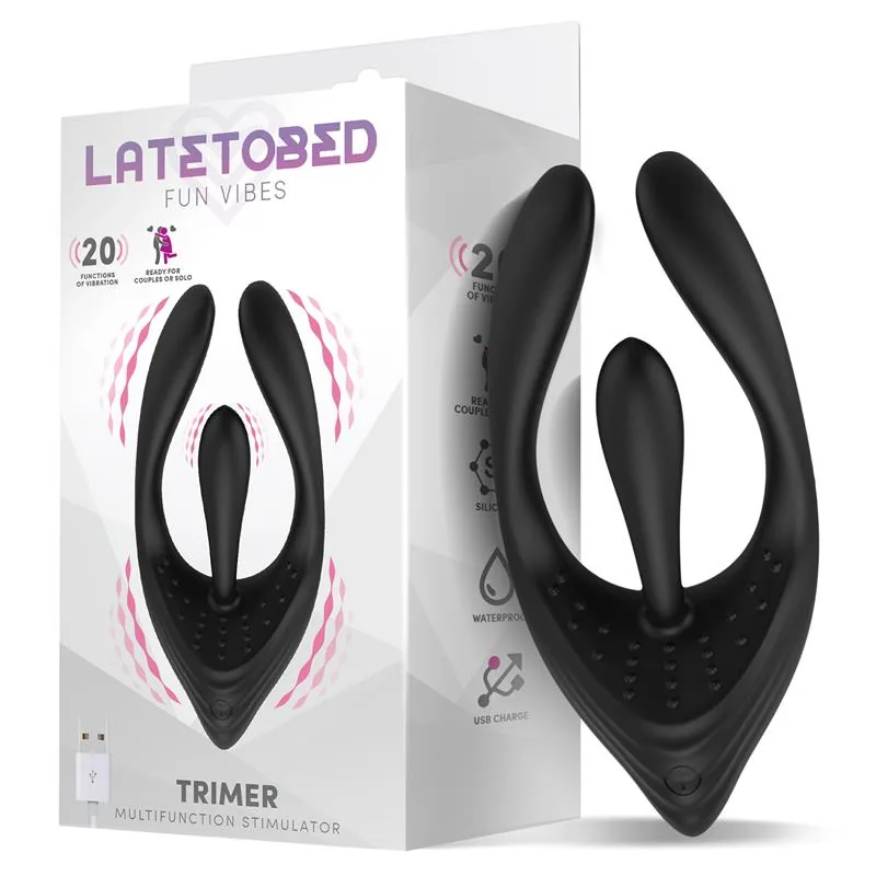 Vibrador Trimer com 3 Motores Flexível LateToBed
