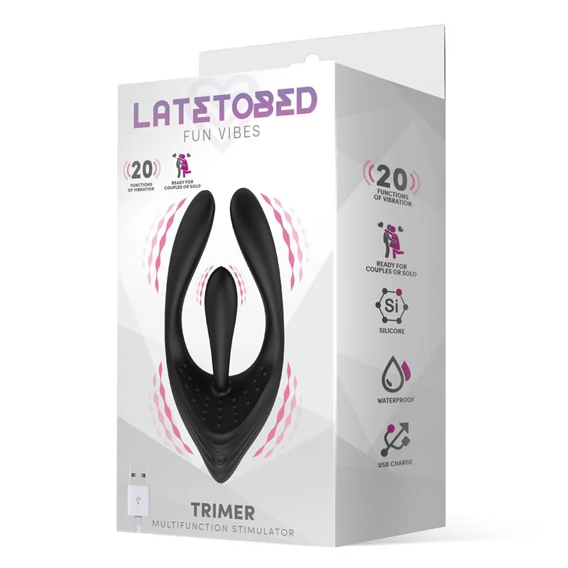 Vibrador Trimer com 3 Motores Flexível LateToBed — vista 3 de 7