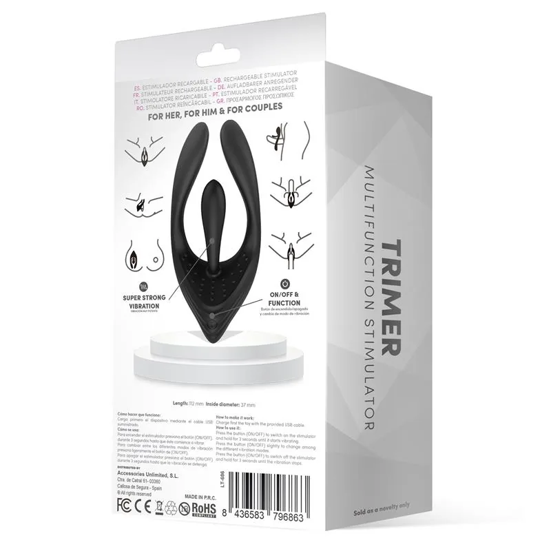Vibrador Trimer com 3 Motores Flexível LateToBed — vista 4 de 7