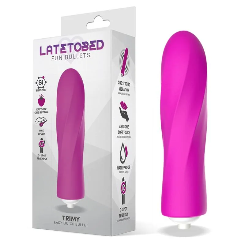 Trimy Bala Vibratória Silicone Rosa