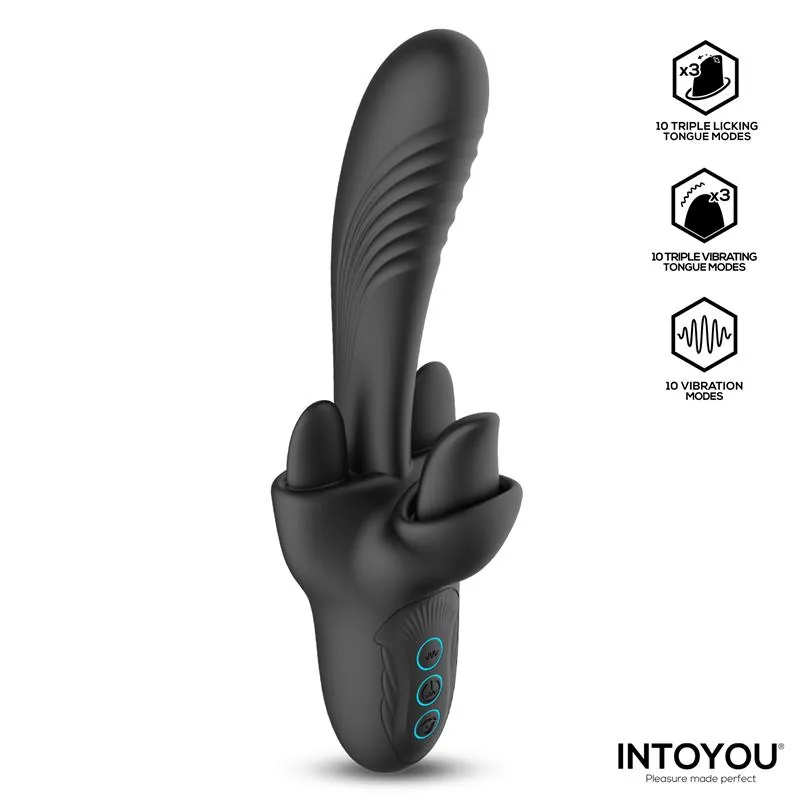 Triton Vibrador Tripla Língua — vista 2 de 3