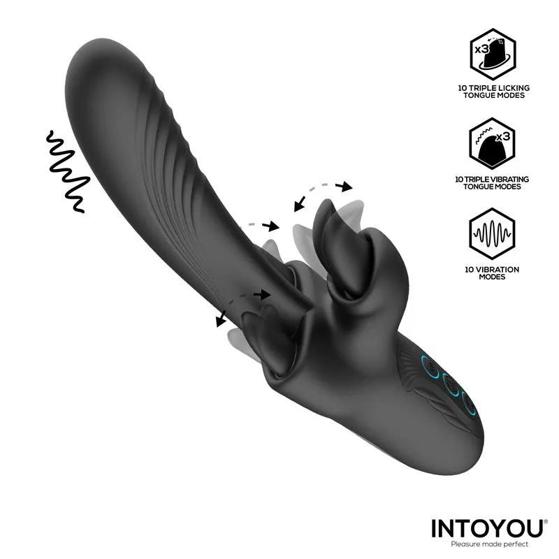 Triton Vibrador Tripla Língua — vista 3 de 3