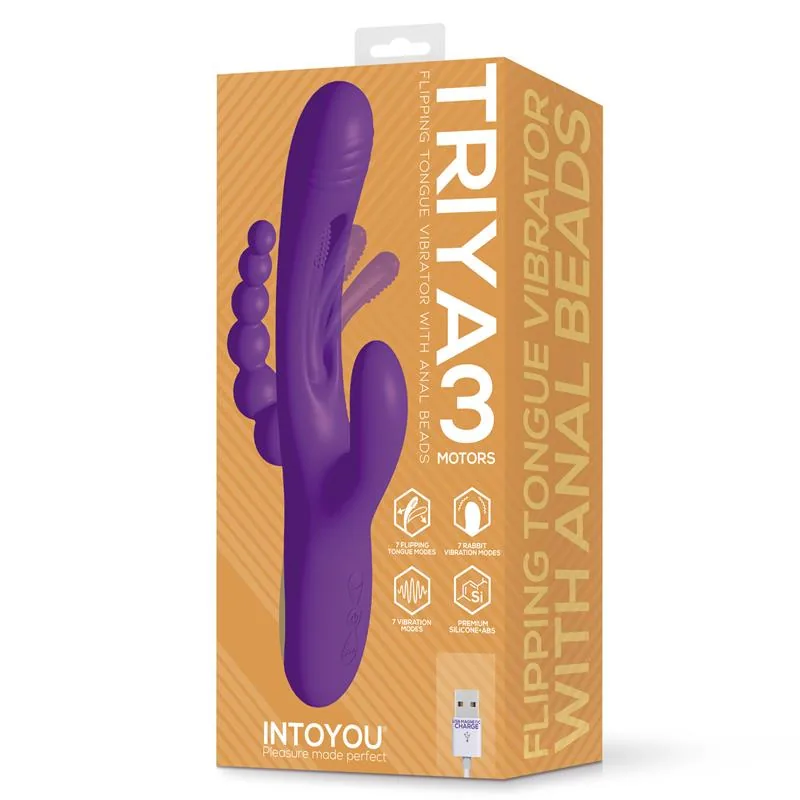 Vibrador Triya com Língua Oscilante e Corrente Anal InToYou — vista 11 de 11