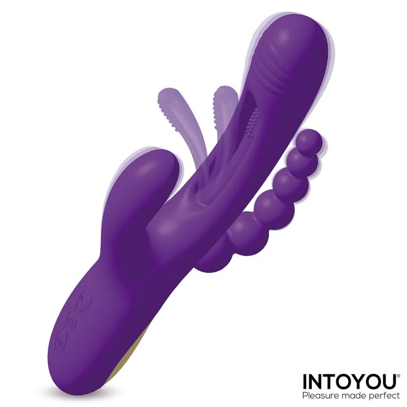 Vibrador Triya com Língua Oscilante e Corrente Anal InToYou — vista 3 de 11