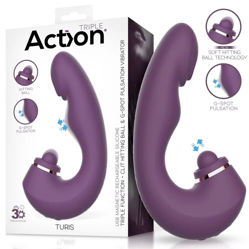 Vibrador Turis Bola com Pulsação para o Ponto G e Vibração Action