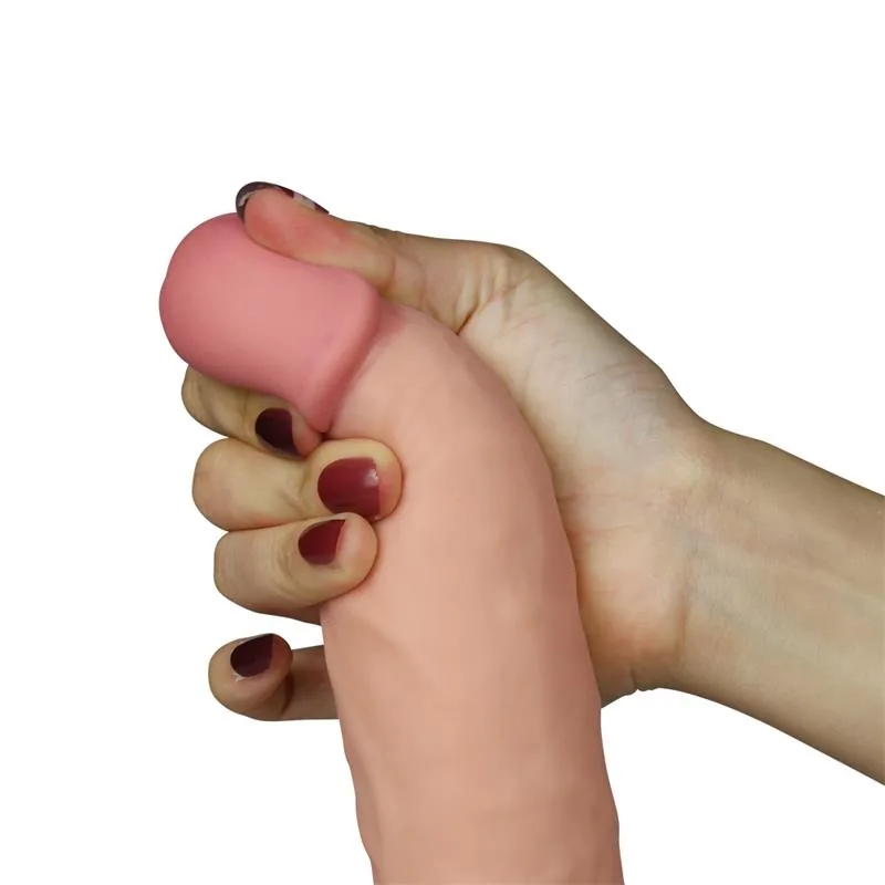 Vibrador Ultra Soft Dude com Vibração 7,5 Natural Lovetoy — vista 3 de 8