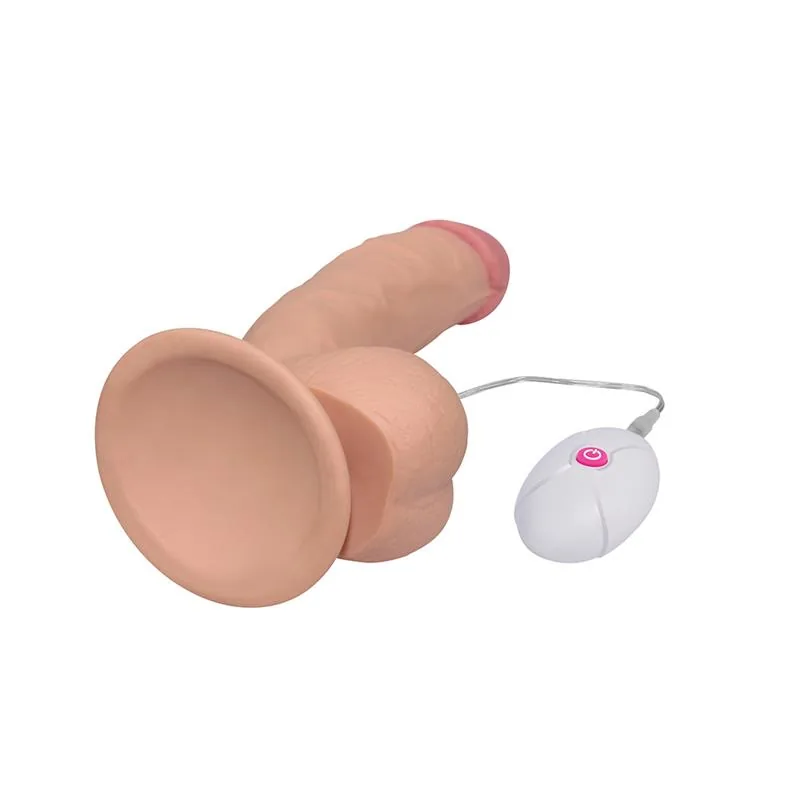 Vibrador Ultra Soft Dude com Vibração 7,5 Natural Lovetoy — vista 5 de 8