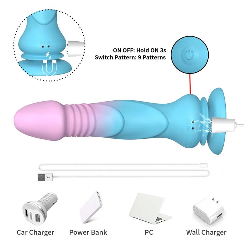 Vibrador com Vaivém e Ventosa Urban Sky 19,2 cm — vista 8 de 9
