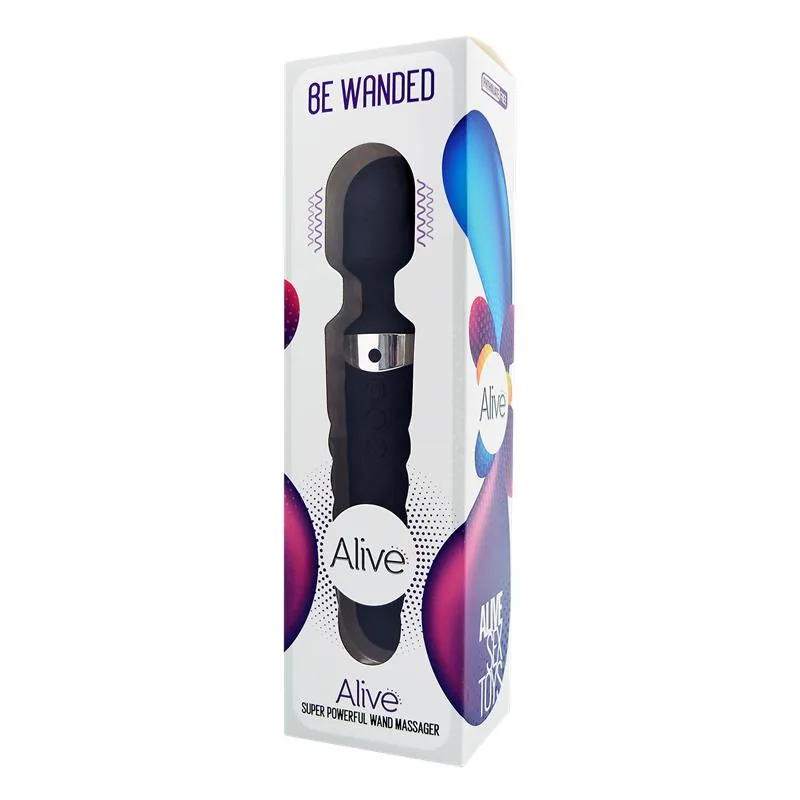 Vibrador Varinha Be Wanded Preto Alive — vista 2 de 2