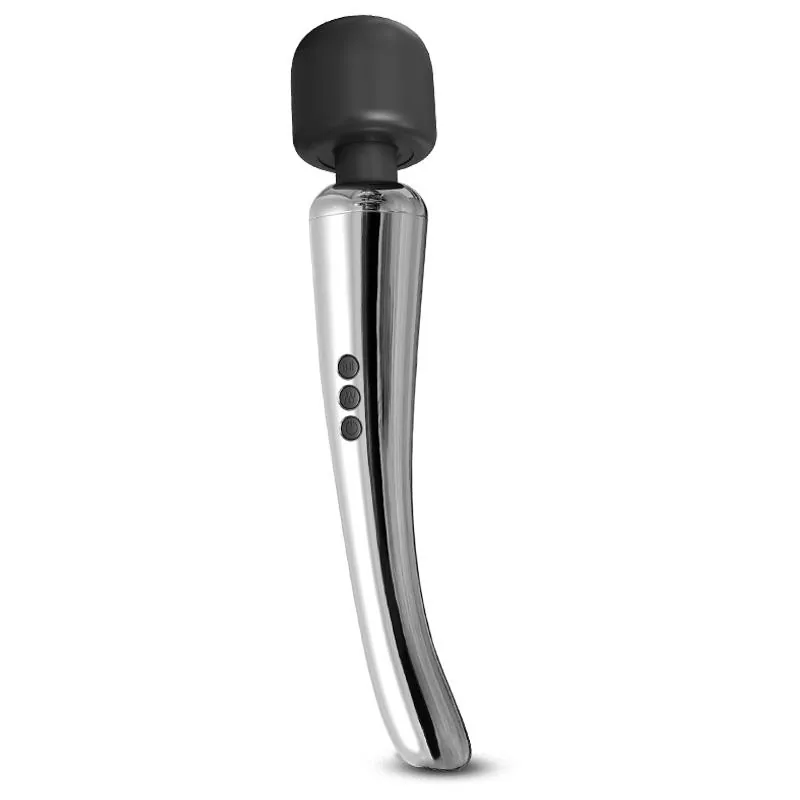 Vibrador Varinha Silvery Super Potente Sem Fios USB Crómio Action — vista 2 de 8
