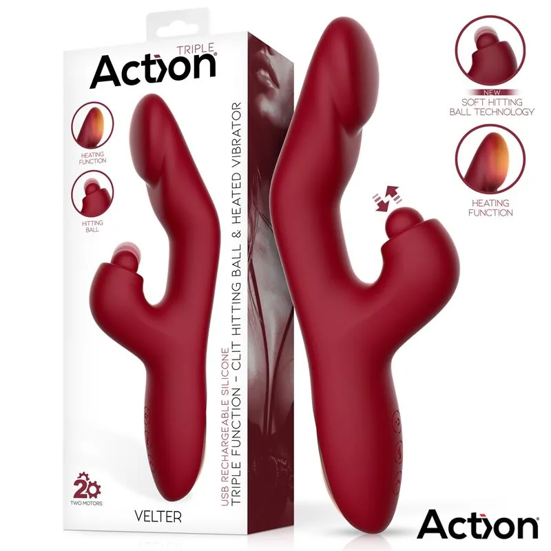 Vibrador Velter Bola para o Clítoris com Vibração e Função de Calor Action