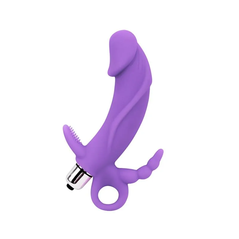 Vibrador Venus em Silicone Roxo Chisa