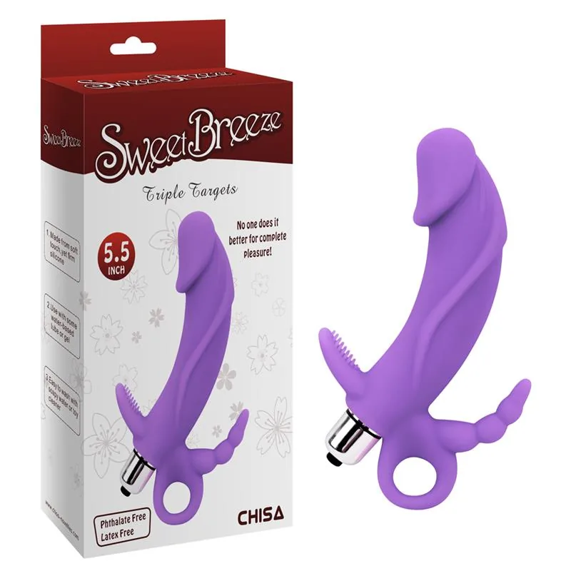 Vibrador Venus em Silicone Roxo Chisa — vista 2 de 2