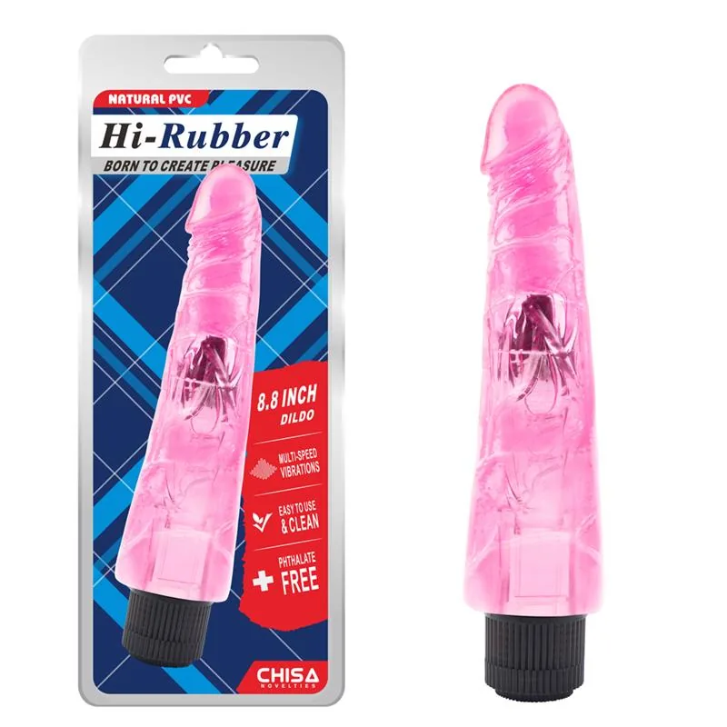 Vibrador Hi-Rubber Chisa Rosa 8,8