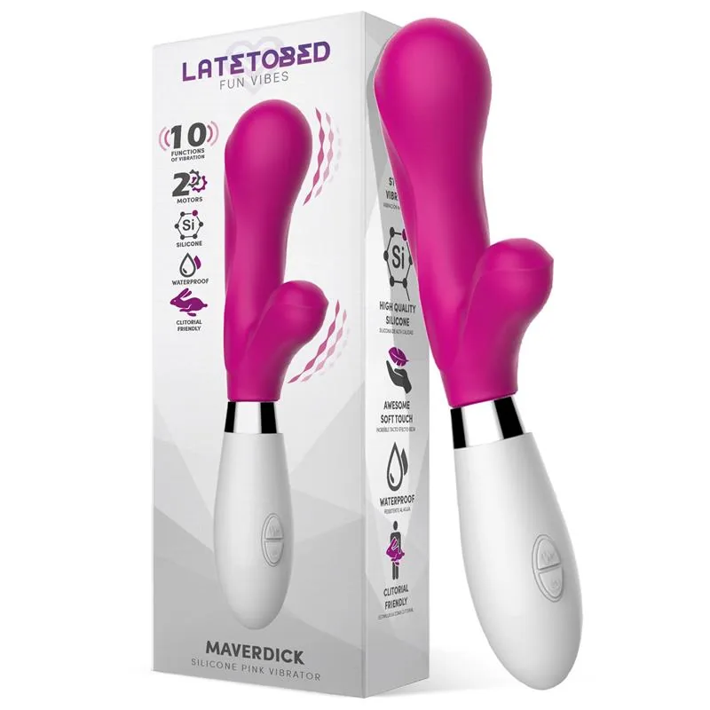 Vibrador Maverdick em Silicone Rosa