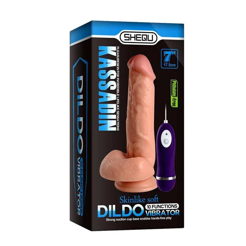 Vibrador Realista com Comando Kassadin 17,5 cm