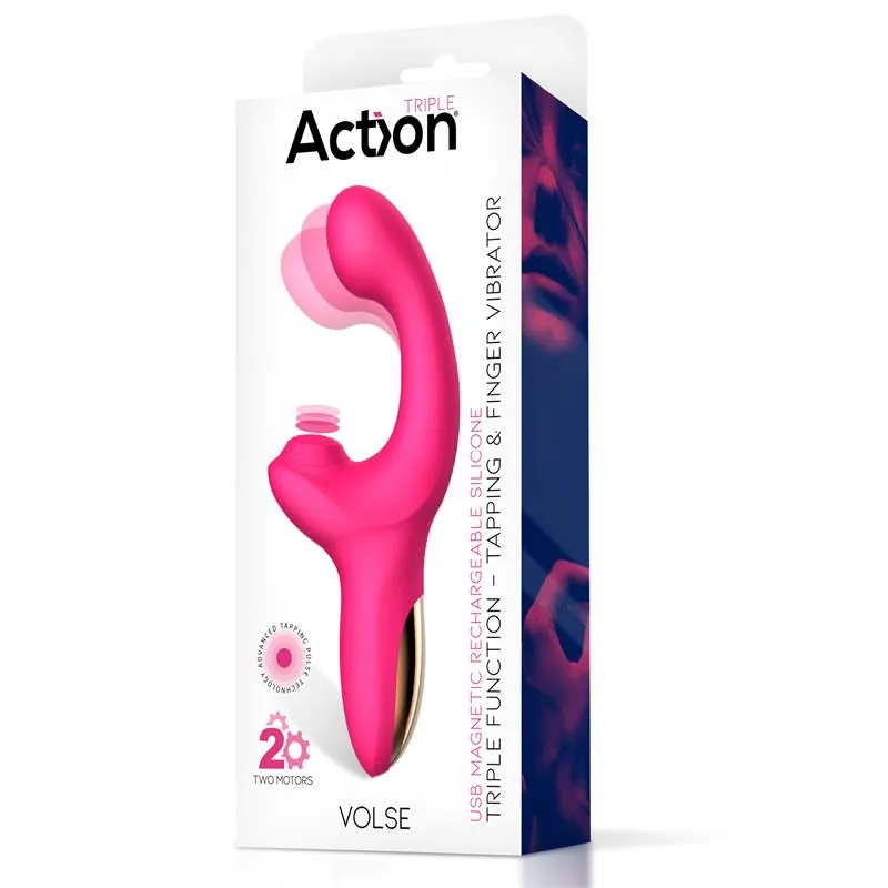 Vibrador Volse de Tripla Função com Dedo Action — vista 12 de 12
