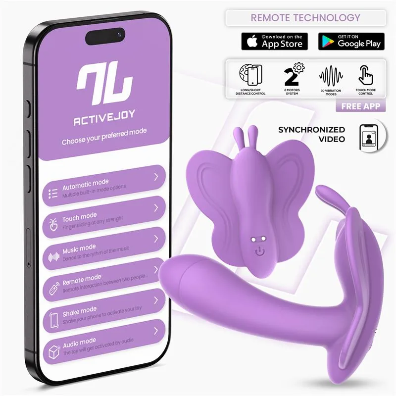 Vibrador Wingy Borboleta com Aplicação Lavanda InToYou