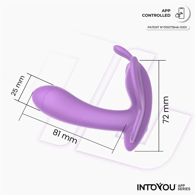 Vibrador Wingy Borboleta com Aplicação Lavanda InToYou — vista 5 de 10