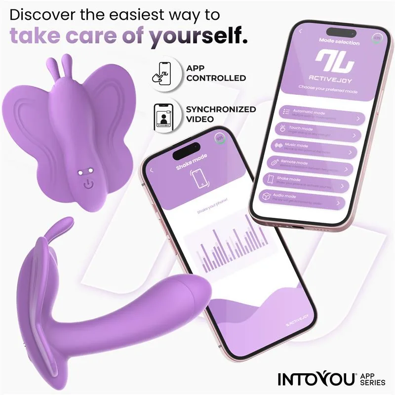 Vibrador Wingy Borboleta com Aplicação Lavanda InToYou — vista 7 de 10