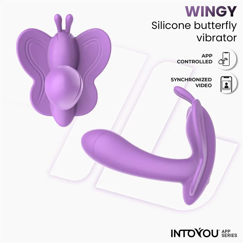 Vibrador Wingy Borboleta com Aplicação Lavanda InToYou — vista 9 de 10